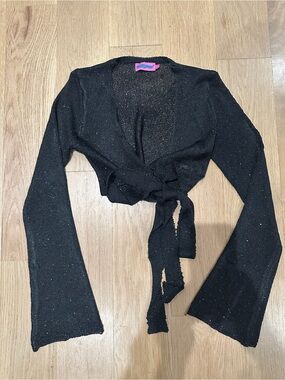 EDIKTED never worn black sparkly sweater. Very soft and drapey